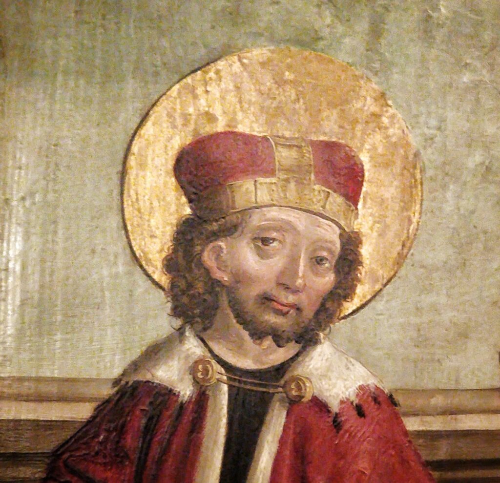 Saint Venceslas, peinture sur bois, Couvent Ste Agnès, Un Tour à Prague