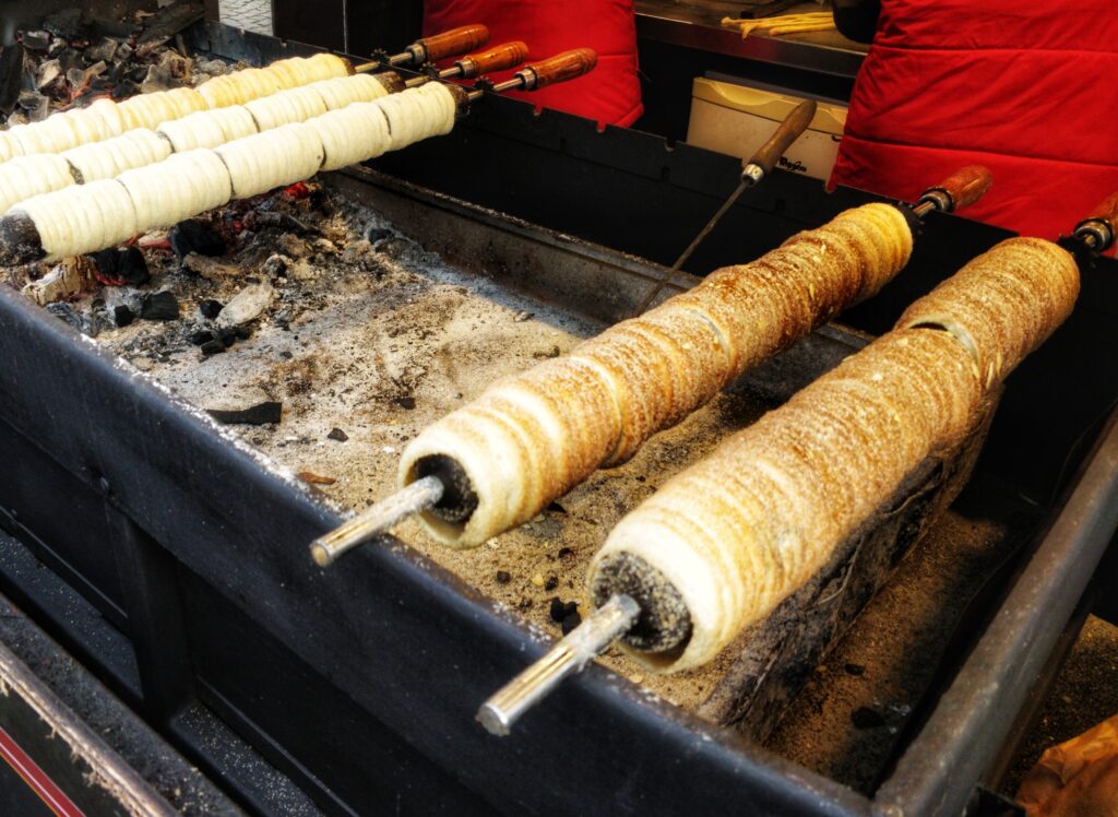 trdelnik, marché de Noël, Prague