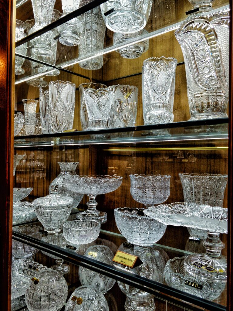 Souvenirs de Prague Vase en cristal de Bohême