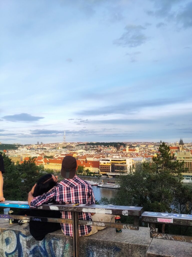 Panorama depuis Letna à Prague