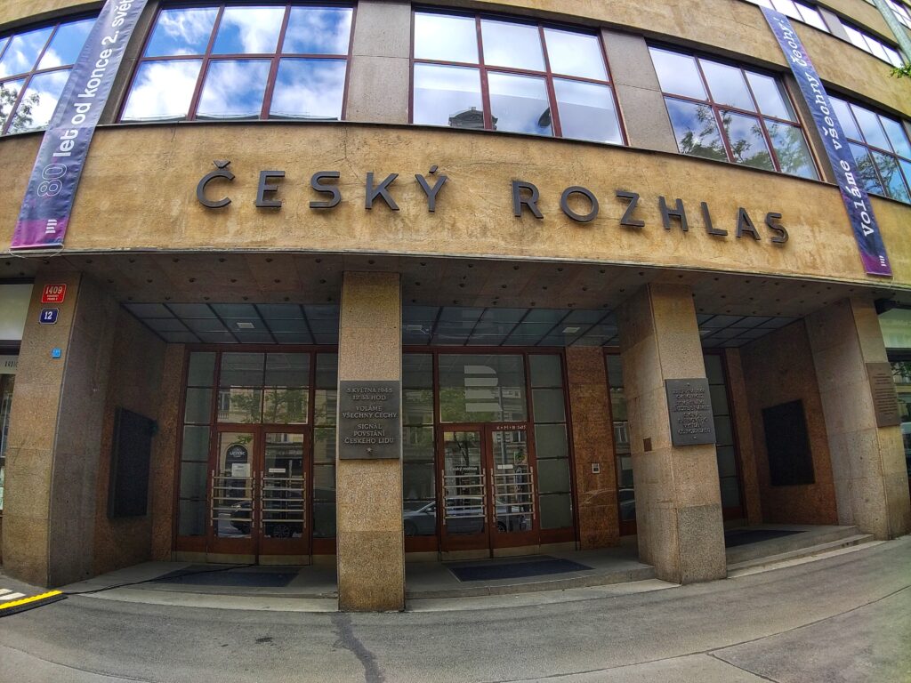 Le siège de la Radio tchèque dans le quartier de Vinohrady, Prague
